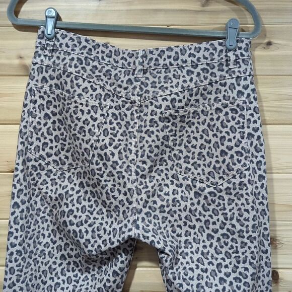 Rebecca Taylor La Vies Women Jeans 29 Tan Ocelot Ines Jean - Picture 3 of 10